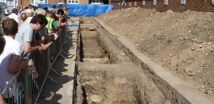 Leicester Greyfriars dig, trench 2 Image: CC BY-SA 3.0 RobinLeicester - Own work