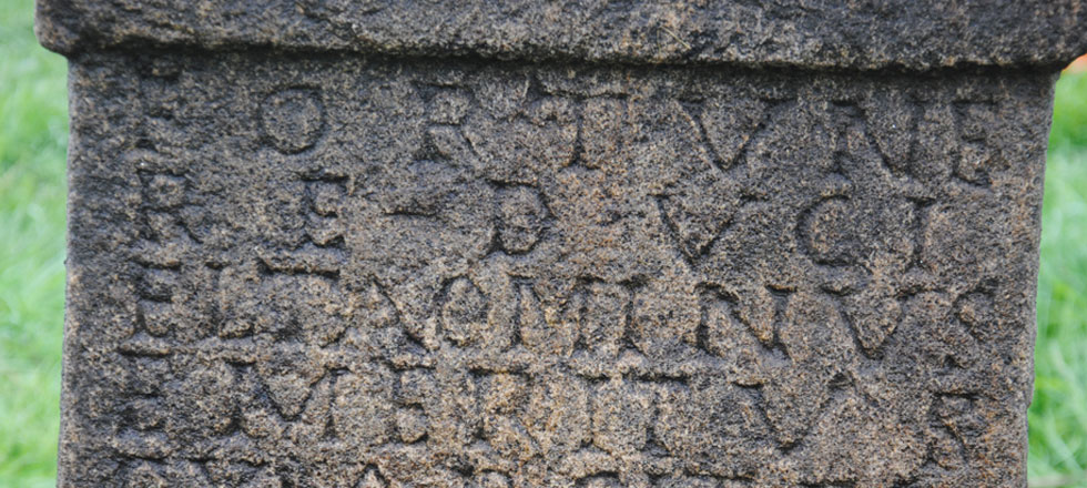 Altar dedicated to the Roman Goddess, Fortuna. Image: Durham University