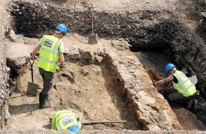 Trench 1, Newcastle’s Quayside. Image: PCA North