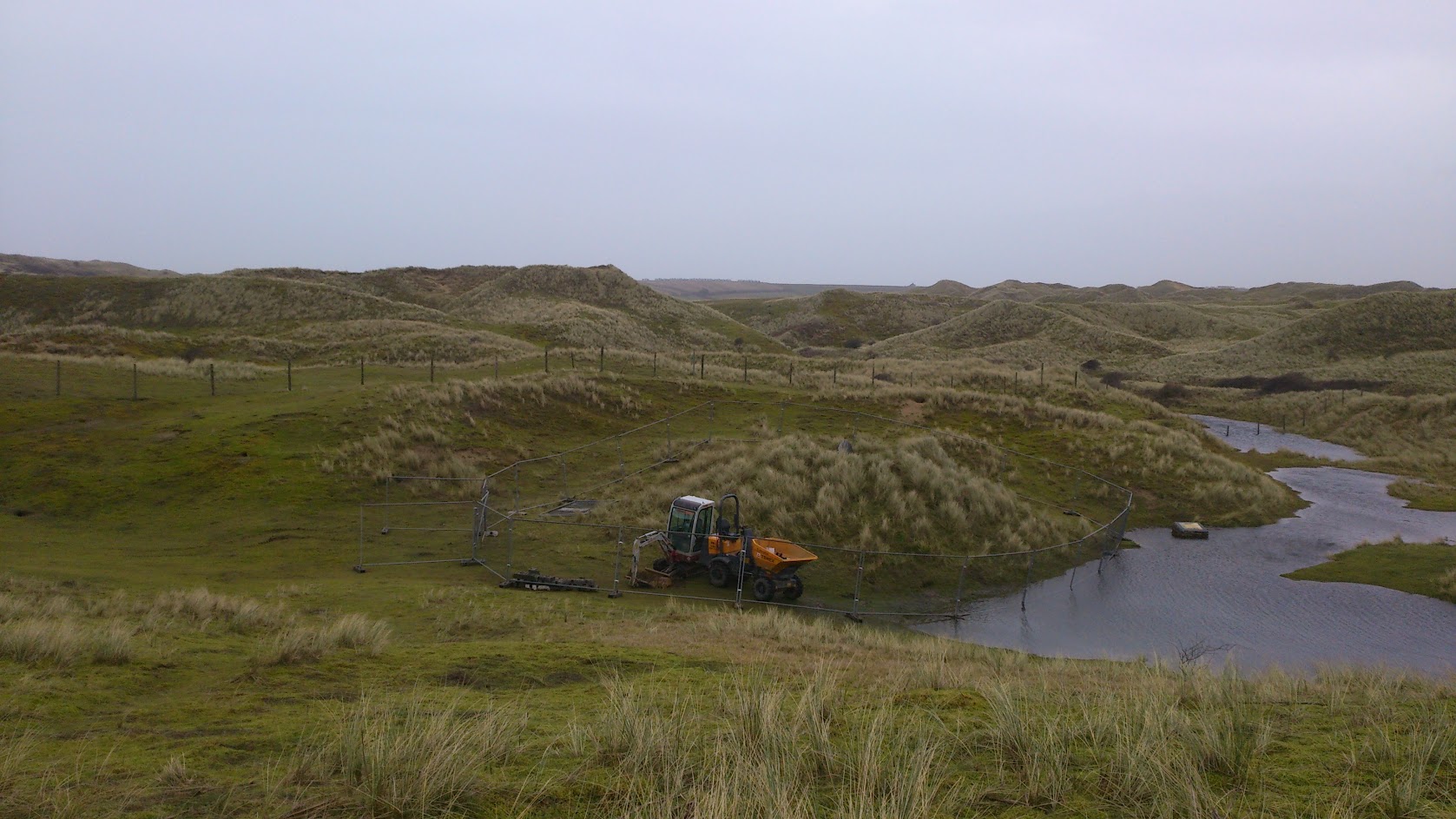 The site of the chapel, prior to the work.  Image: Cornwall Archaeological Unit