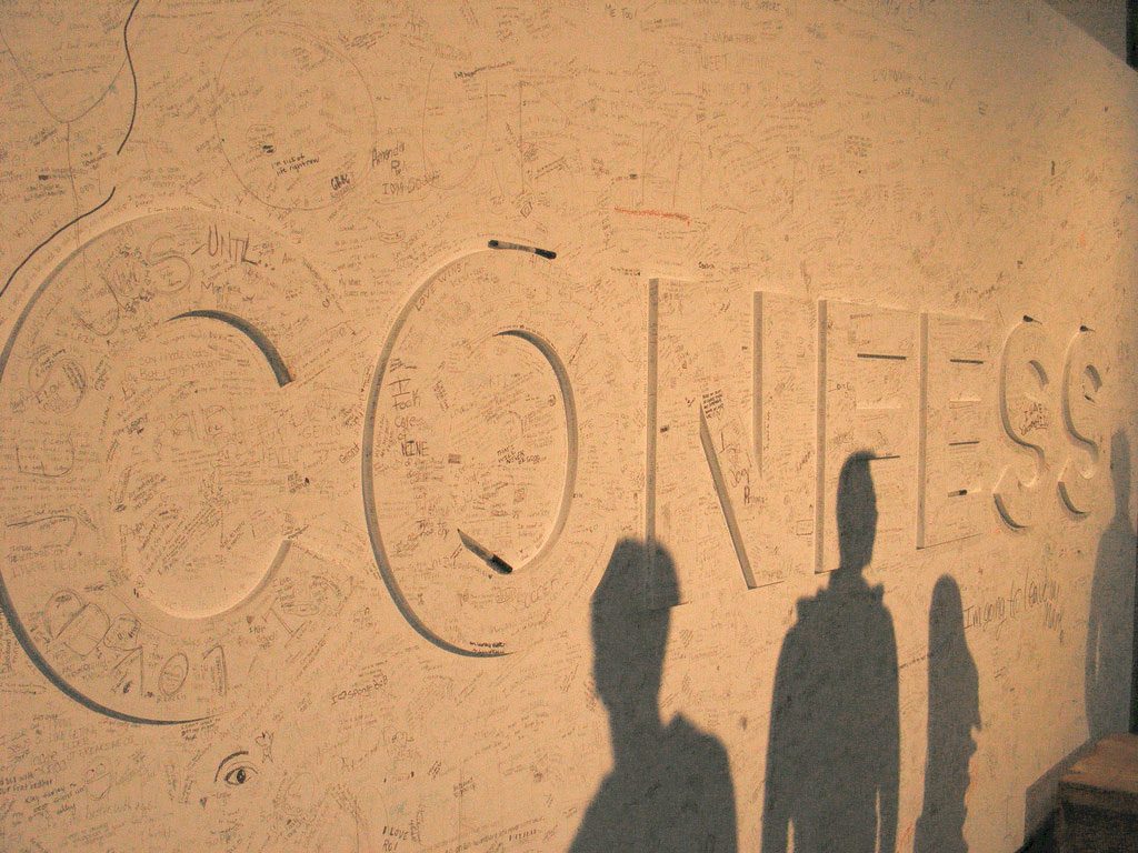 Confess. Image: Dagny Mol (Flickr, used under a CC BY 3.0)