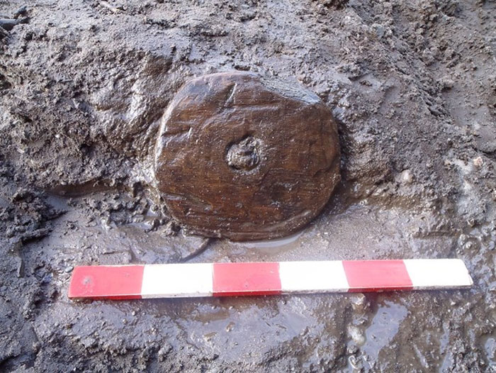 Churn lid. Image: Headland Archaeology Ltd