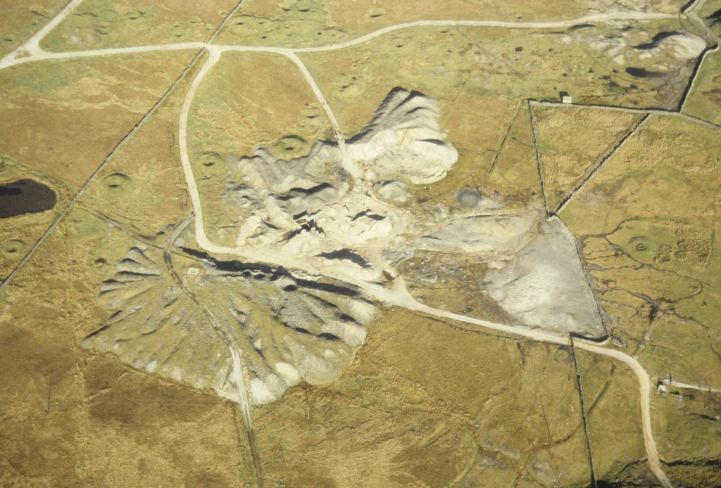 Beever Mine at Yarnbury near Grassington, a major extraction and ore processing complex built around two large mine shafts. Many of the visible remains date to the 19th century, parts of the site were modified during the 20th century, when a small reprocessing plant occupied the centre of the site. Photo courtesy of the Yorkshire Dales National Park Authority