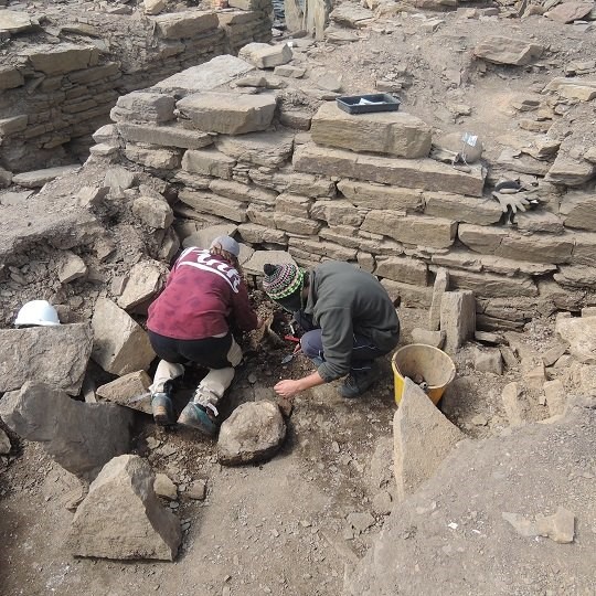 Location of the whalebone vessel and human jawbone. Copyright: University of the Highlands and Islands Archaeology Institute