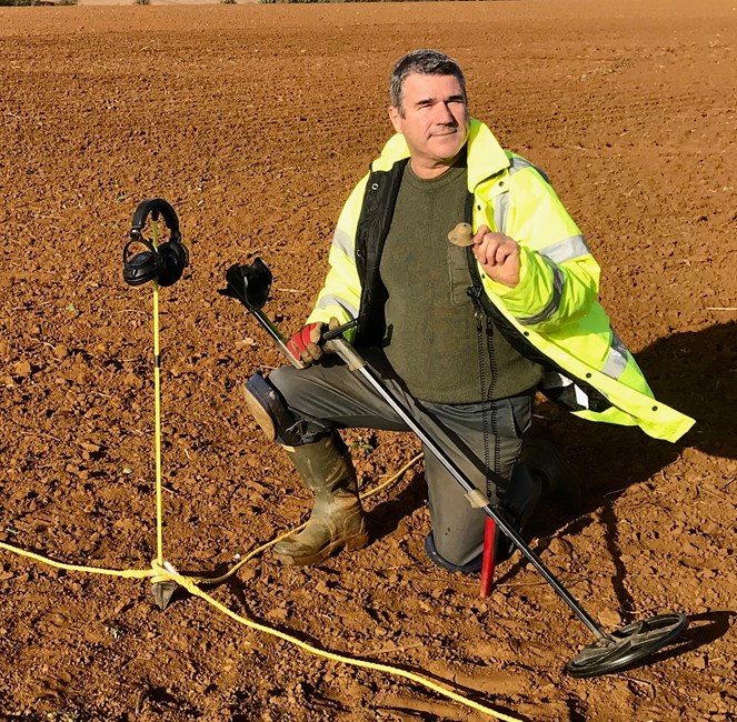 Metal detecting survey work © Keith Westcott